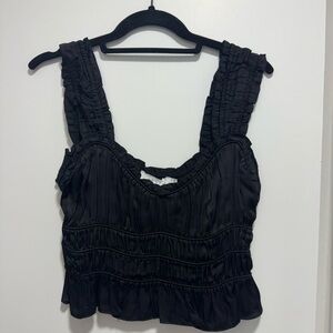 Black Sleeveless Women's Top